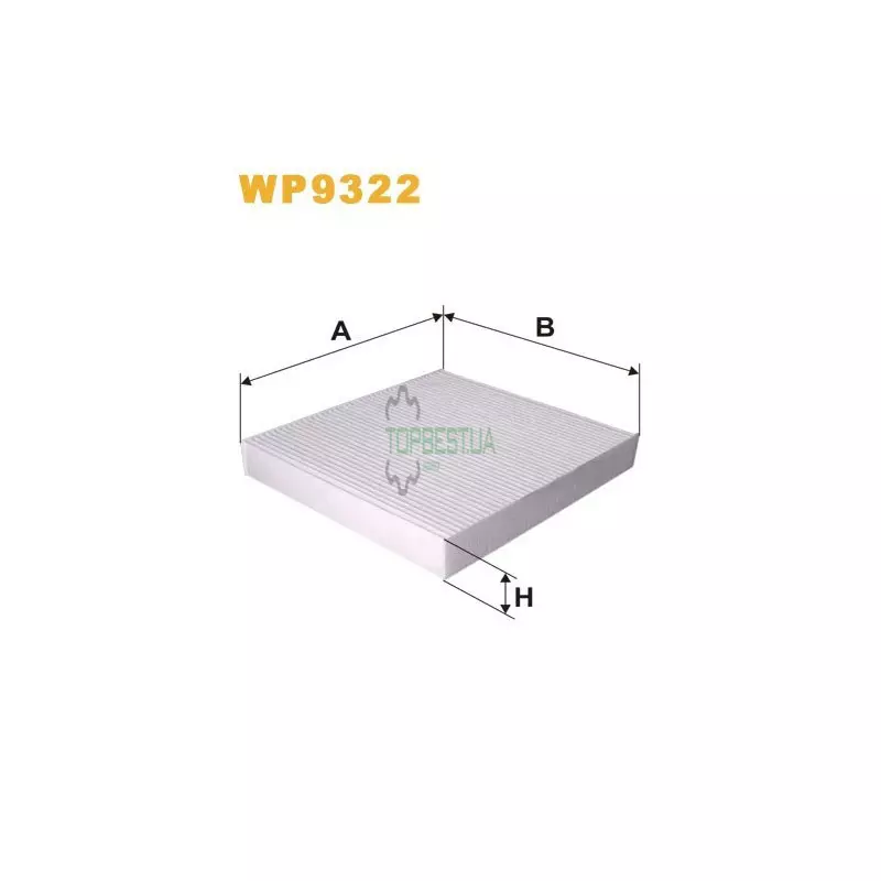 WP9322 Фільтр салону (фільтр кабіни) [WIX]