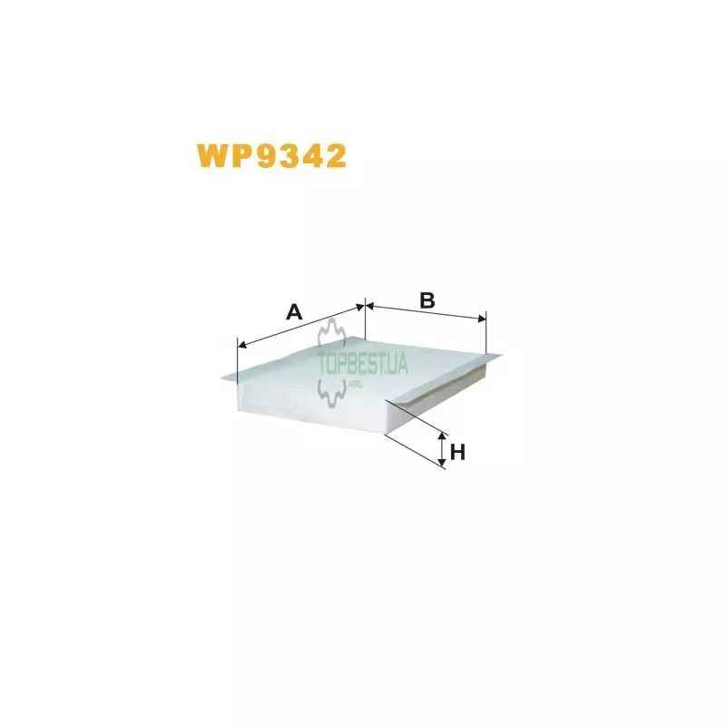 WP9342 Фільтр салону (фільтр кабіни) [WIX]