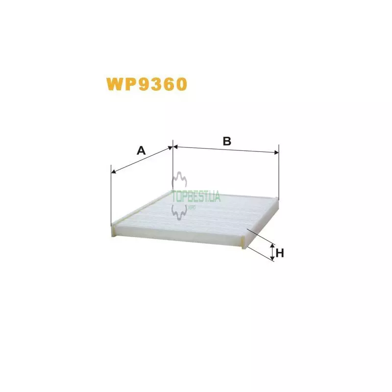 WP9360 Фільтр салону (фільтр кабіни) [WIX]