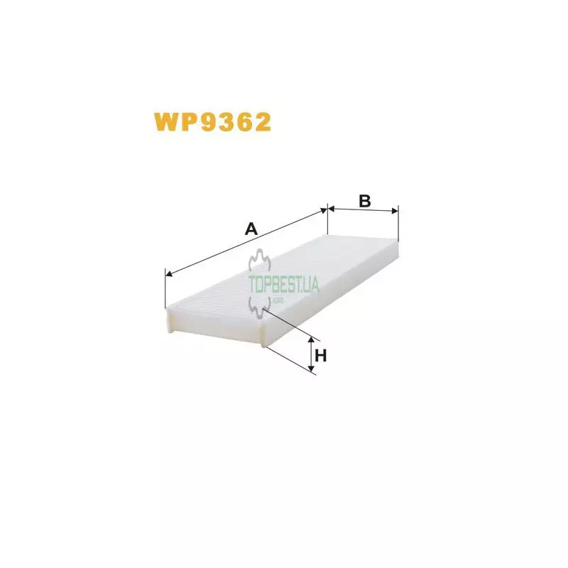 WP9362 Фільтр салону (фільтр кабіни) [WIX]