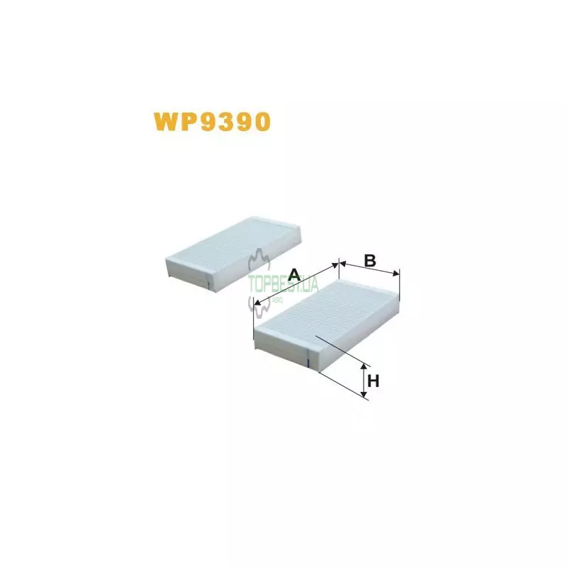 WP9390 Фільтр салону (фільтр кабіни) [WIX]