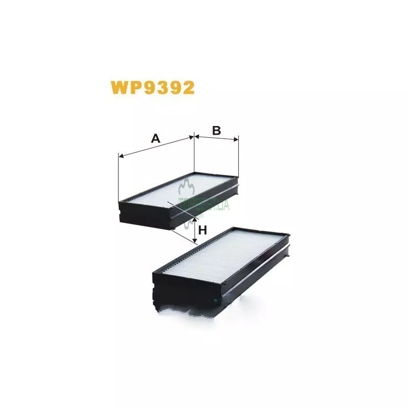 WP9392 Фільтр салону (фільтр кабіни) [WIX]