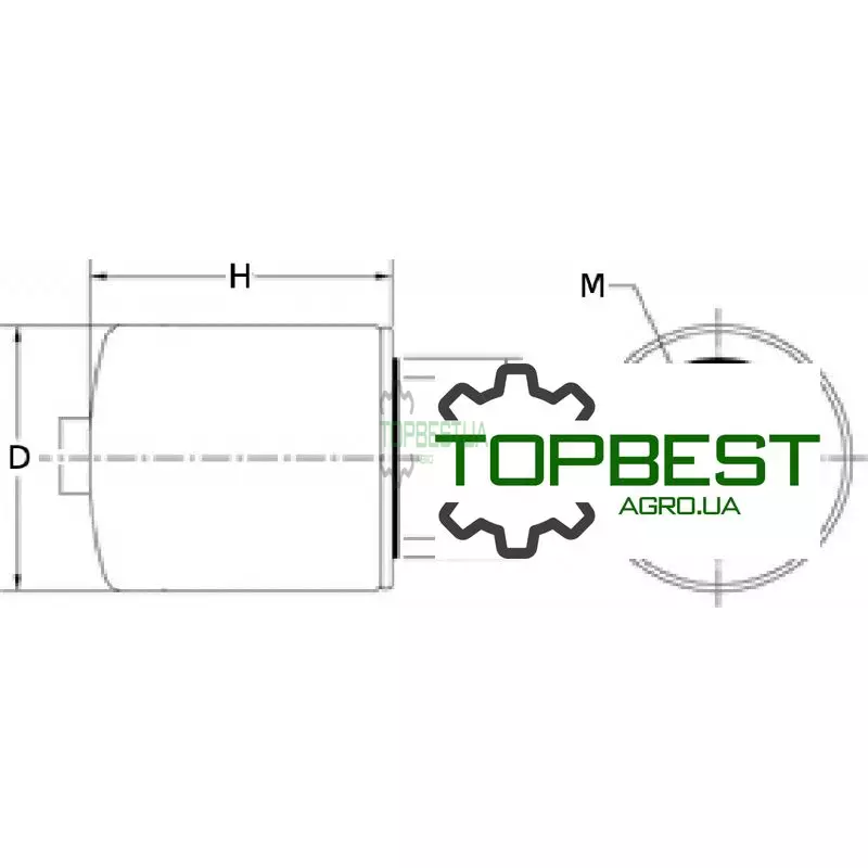 33692 Фільтр паливний [WIX]
