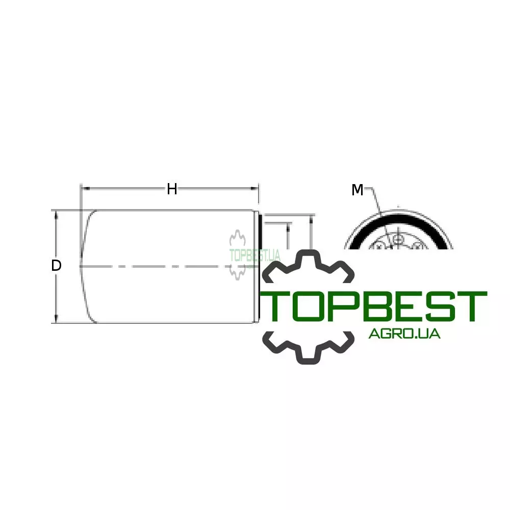 RE533910 Фільтр паливний PFF56223 [Parker | Racor]