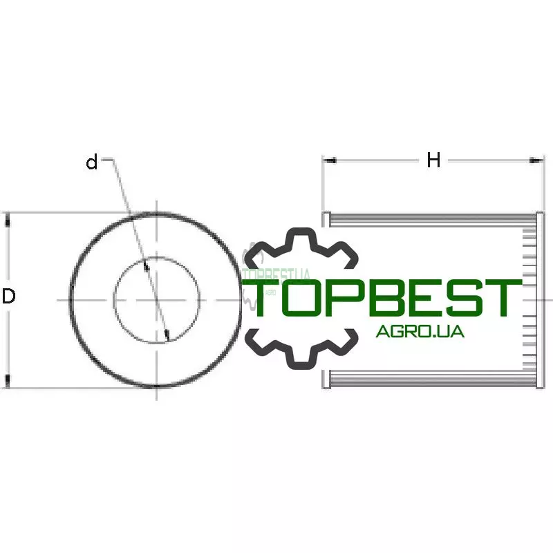 7983180 Фільтр паливний (вставка) 95021E [WIX]