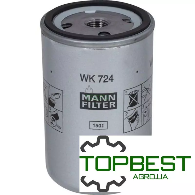 WK724 Фільтр паливний [MANN]