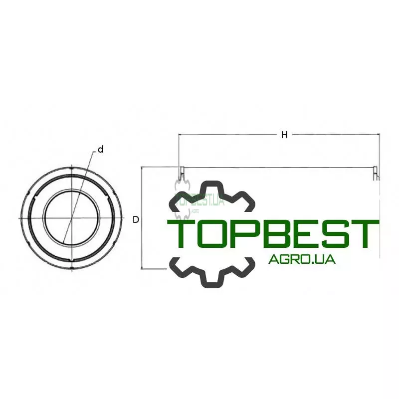 85814174 Фільтр повітряний P783730 [Donaldson]