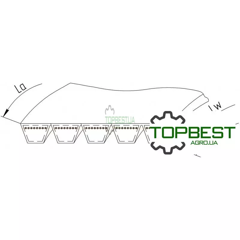 1425292 Ремінь багатоклиновий [Gates Agri]