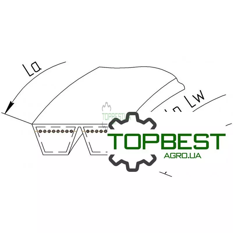 1923257 Ремінь багатоклиновий [Gates Agri]