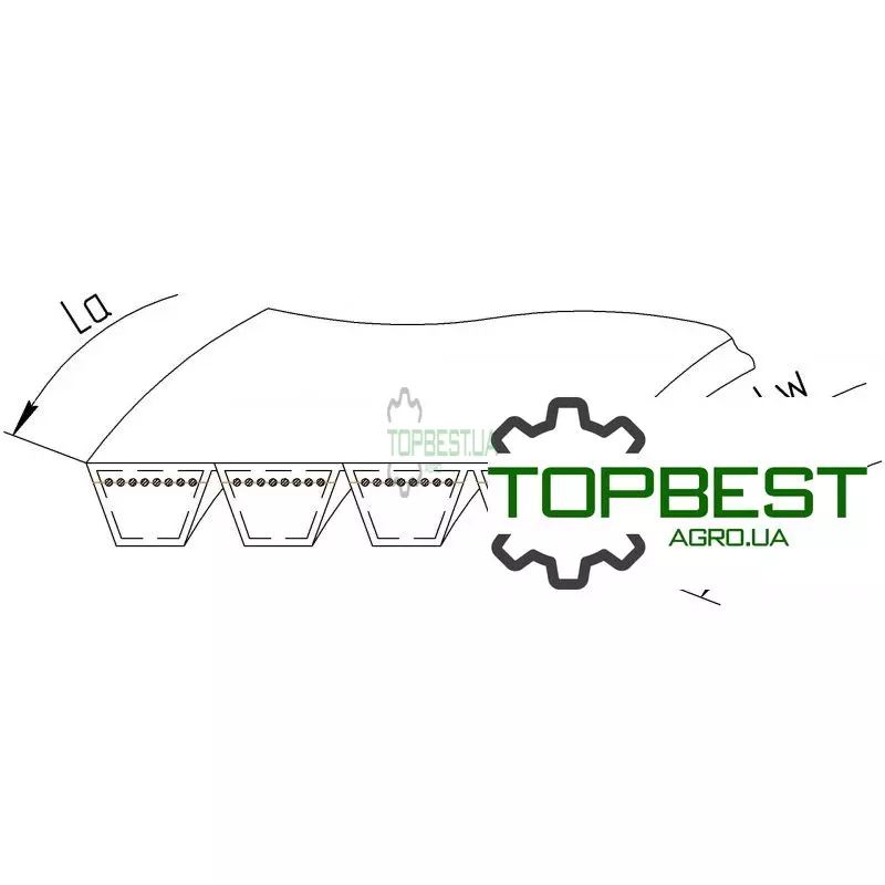 2625318 Ремінь багатоклиновий [Gates Agri]