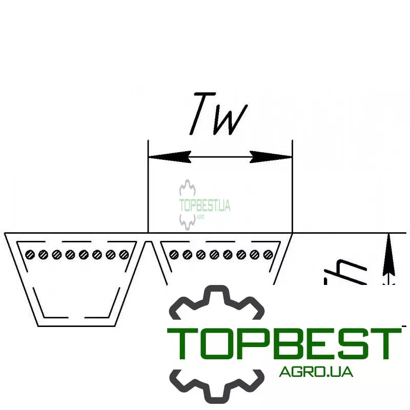 84175581 Ремінь багатоклиновий 2HB128 [Carlisle]