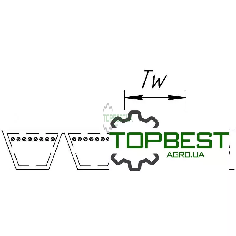 64168 Ремінь багатоклиновий 3HB-2770 [Roflex]