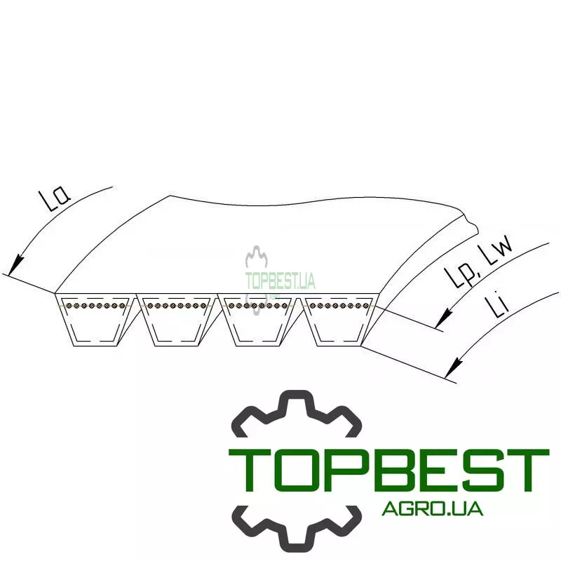 865324423 Ремінь багатоклиновий 4HB89 [Carlisle]
