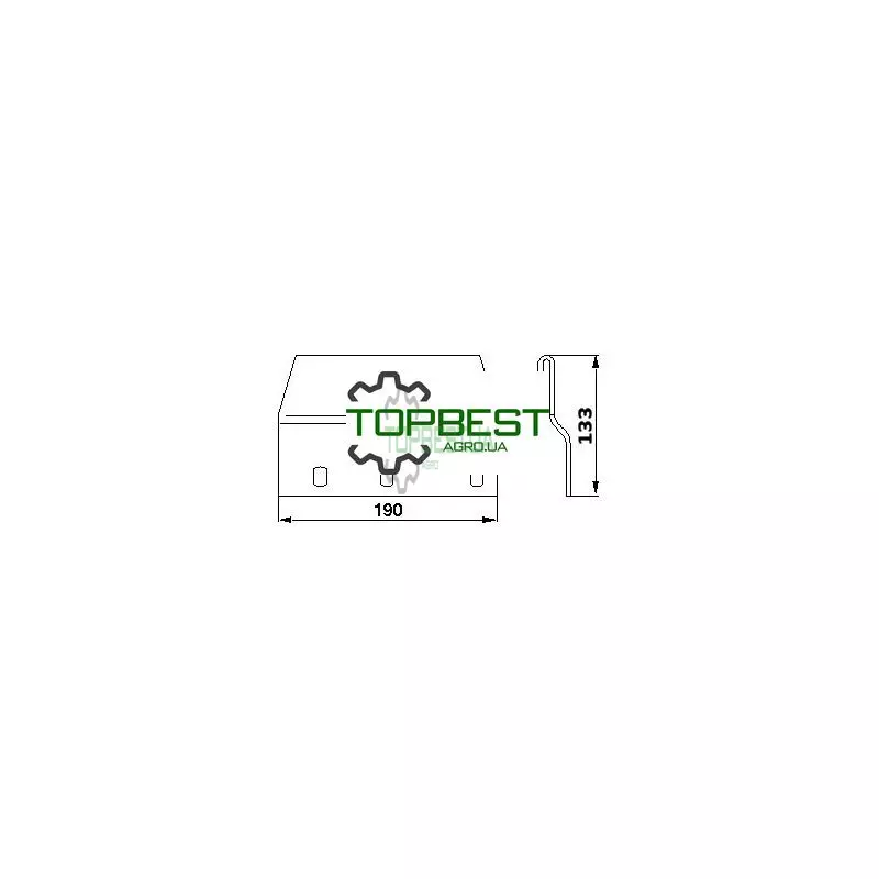 610071 Направляюча головки коси - Claas