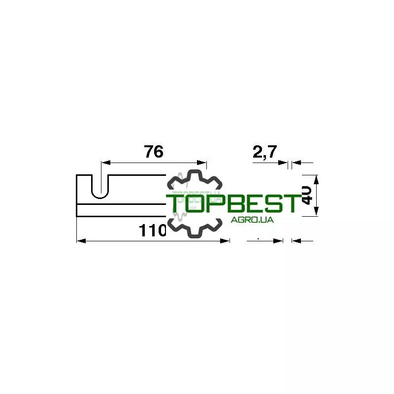 Z32049 Пластина тертя ножа жатки - John Deere Z32049 Пластина тертя ножа жатки - John Deere