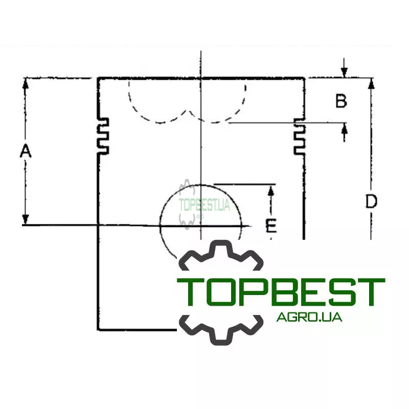835316177 Поршень з пальцем двигуна - Valmet [Bepco]