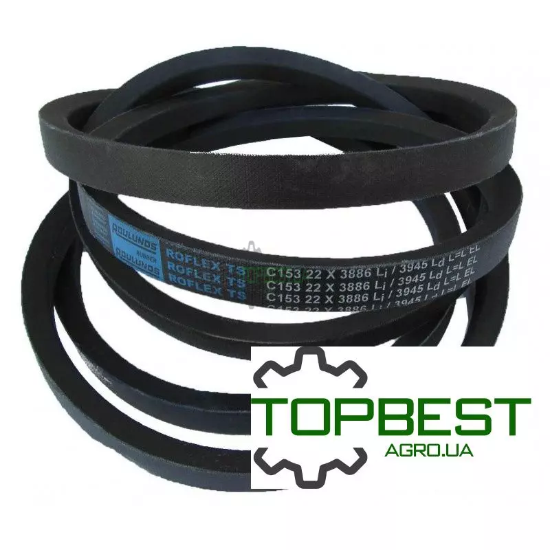 H77766 Привідний клиновий ремінь C-3940 (C153) [Roulunds]