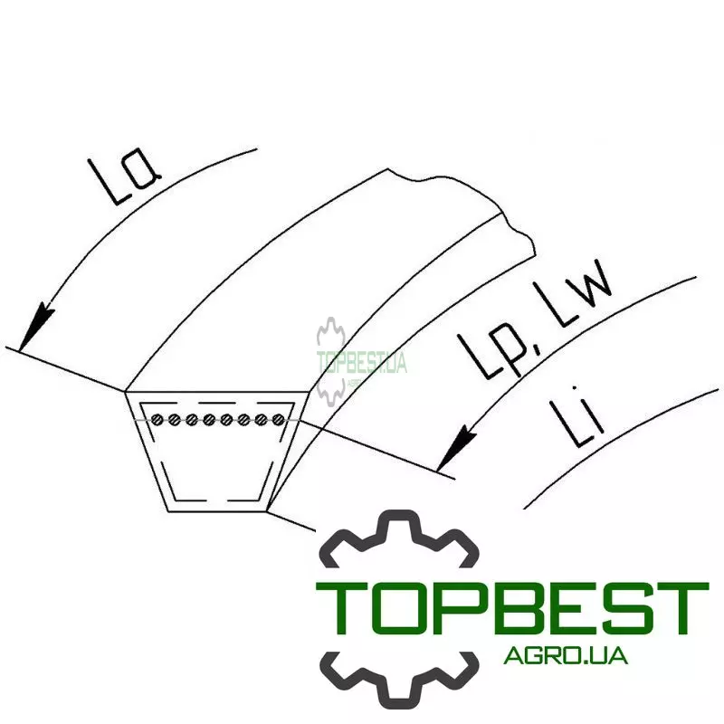 H177263 Привідний клиновий ремінь HC321 [Carlisle]