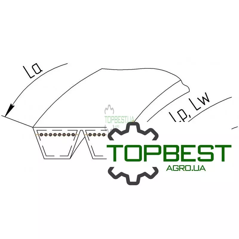 H155998 Ремінь багатоклиновий 0227365 [Gates Agri].2HC-4200