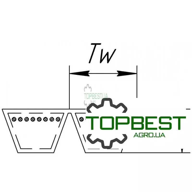 H155998 Ремінь багатоклиновий 0227365 [Gates Agri].2HC-4200