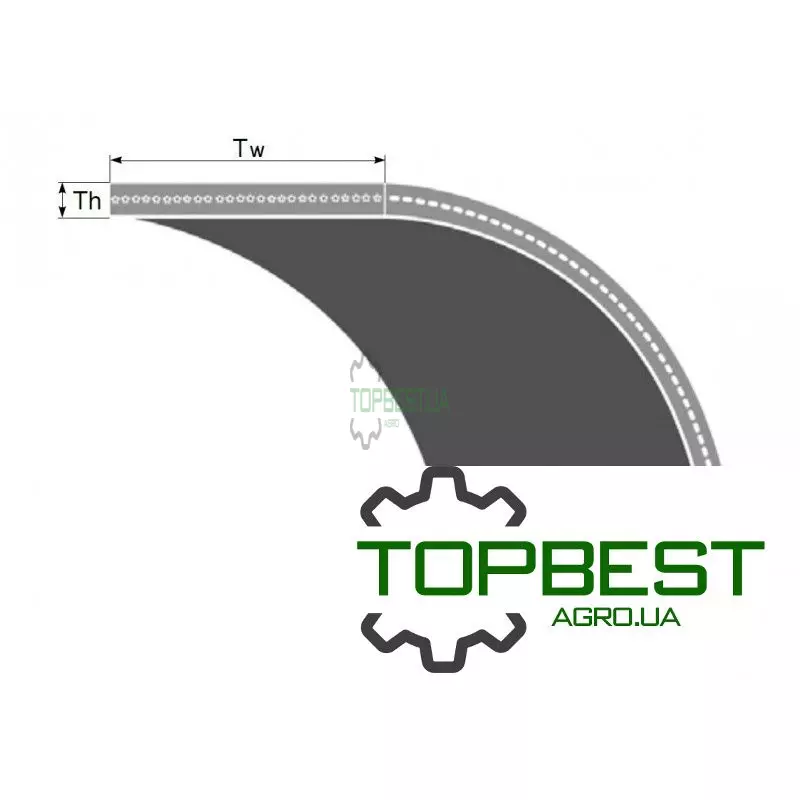 Z31191 Ремінь плоский 102x3315 [Agrobelt]