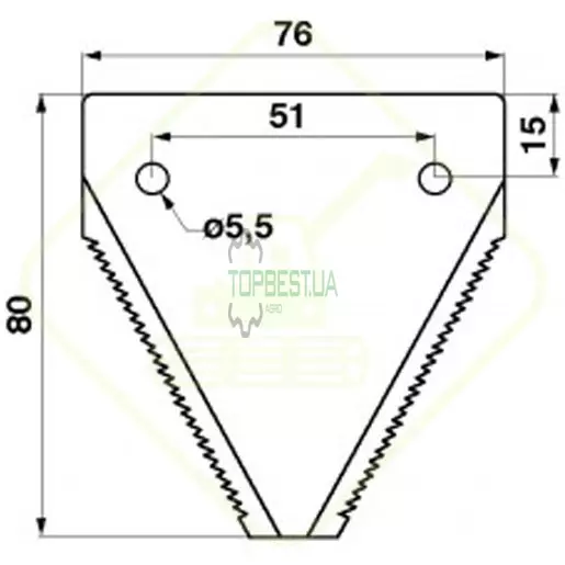 420100045 Сегмент ножа жатки H168316 комбайна John Deere, Deutz Fahr 420100045 Сегмент ножа жатки H168316 комбайна John Deere, Deutz Fahr