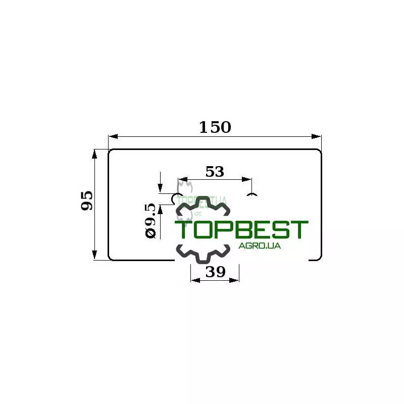 Z52361 Скребок гумовий транспортера комбайна John Deere