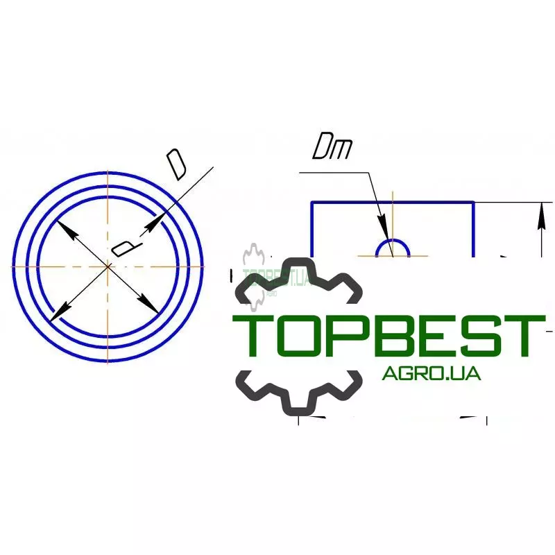 8504 Тефлонова втулка для агротехніки Claas