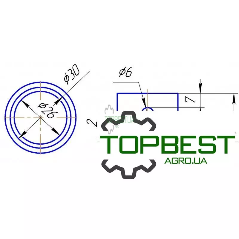 8534 Тефлонова втулка 008534.0 Claas [Original]