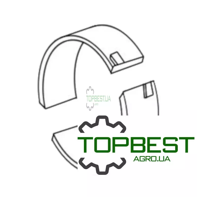 RE534185 Шатунні вкладиші (пара) двигуна - John Deere